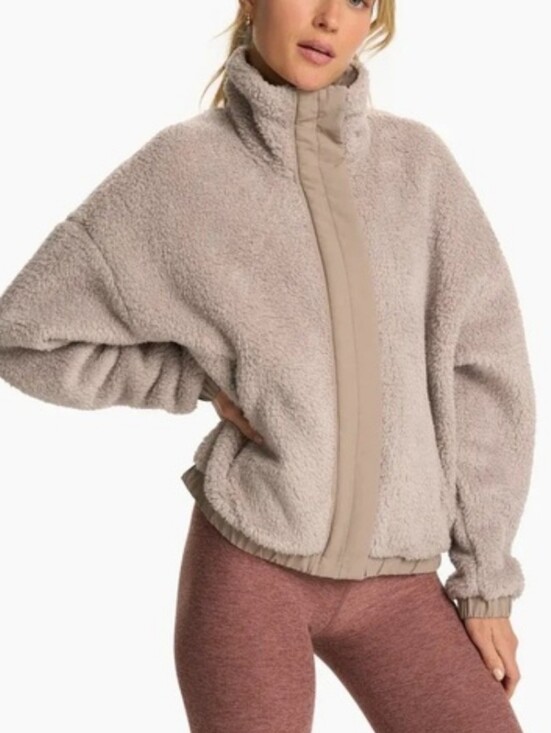 Vuori Jackets & Blazers - Vuori Women’s Cozy Sherpa Jacket Size S Umber Pink Fleece Full Zip Streetwear